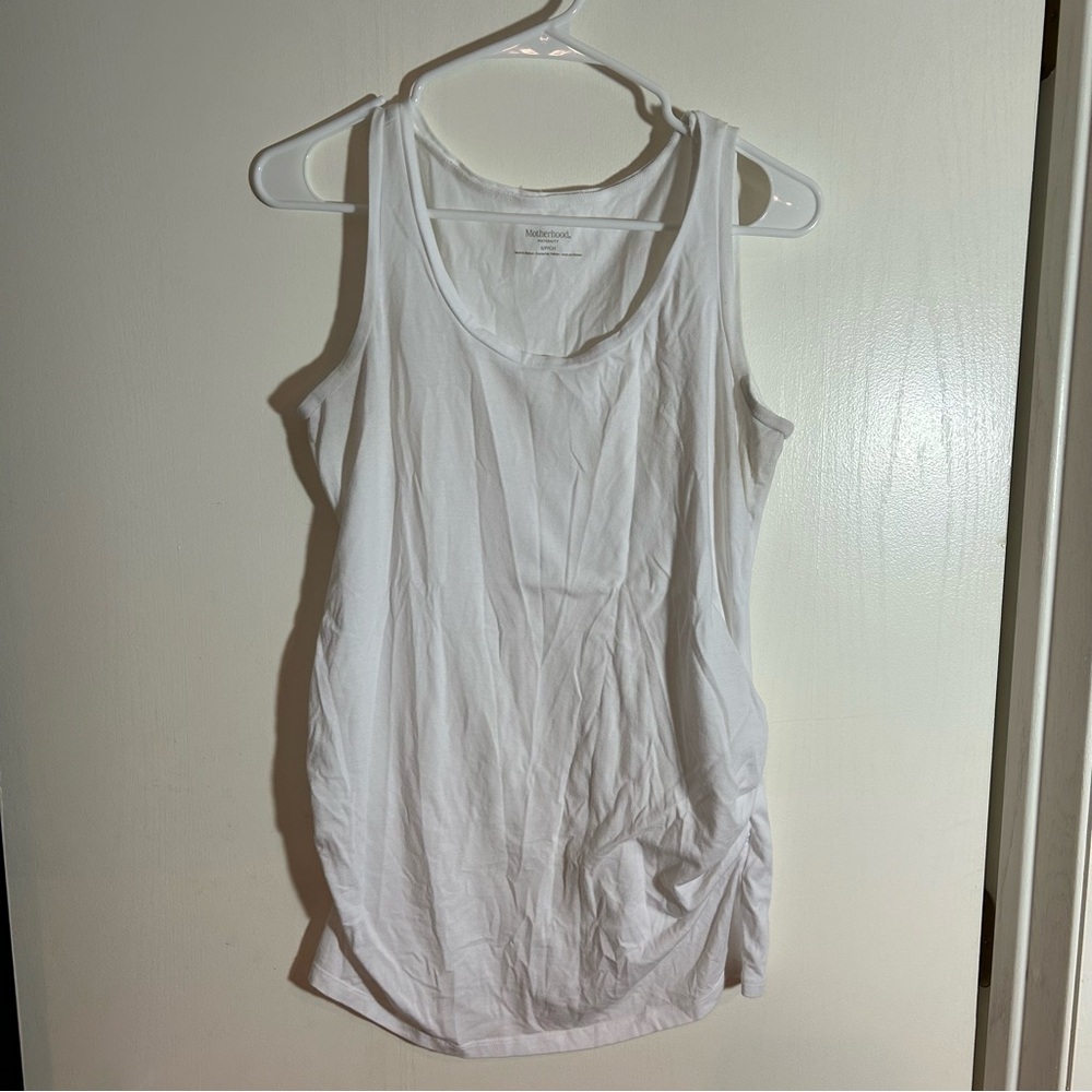 Motherhood Maternity white tank small